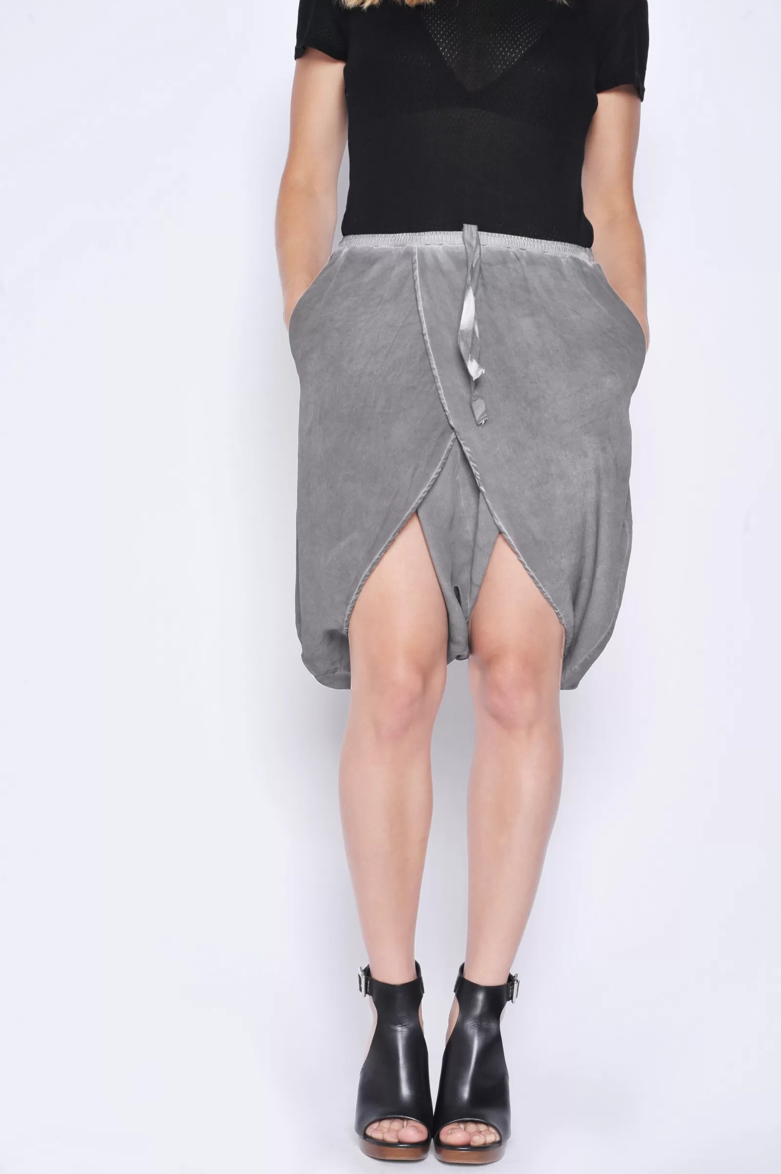 La Piscine Paris Short Sarouel en soie Damir Doma Gris Best