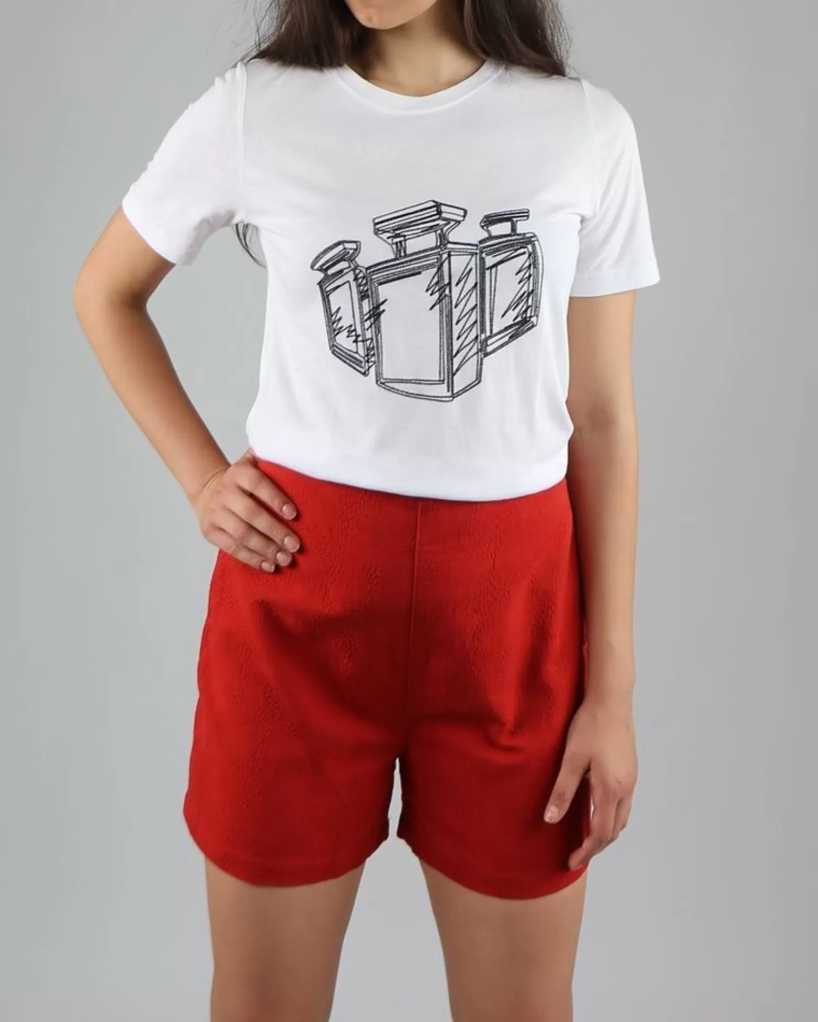 La Piscine Paris Short taille haute Department 5 Rouge New