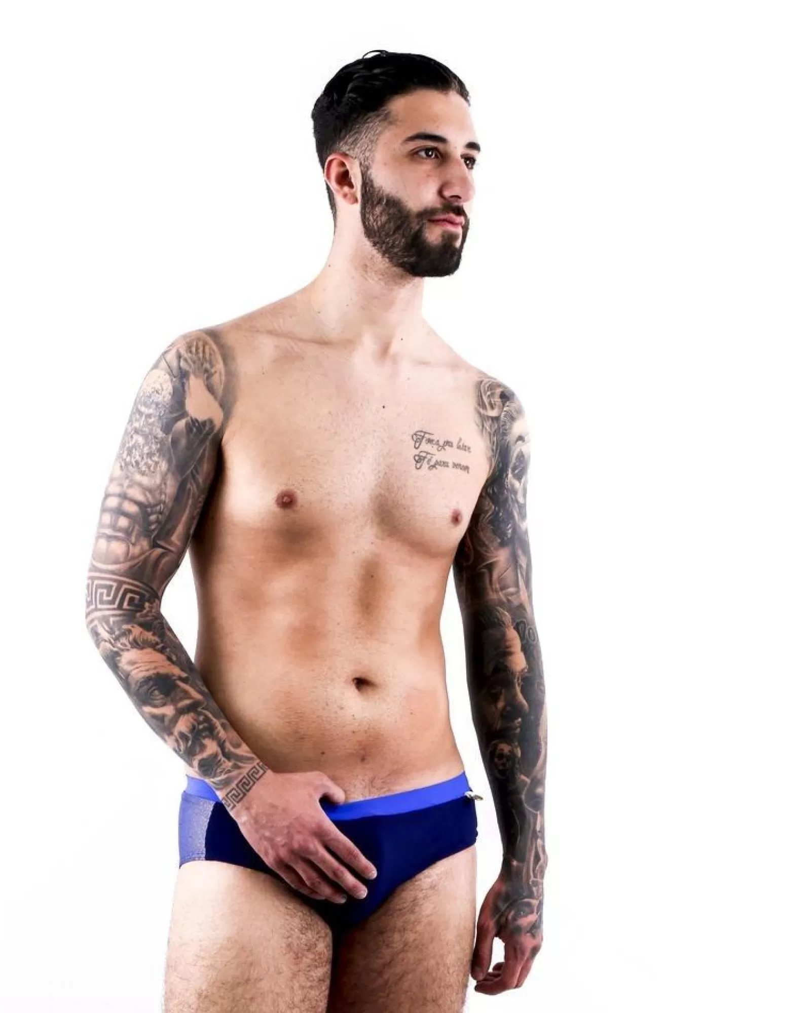 La Piscine Paris Slip de bain à lurex métallisé Robinson Les Bains Bleu Best Sale