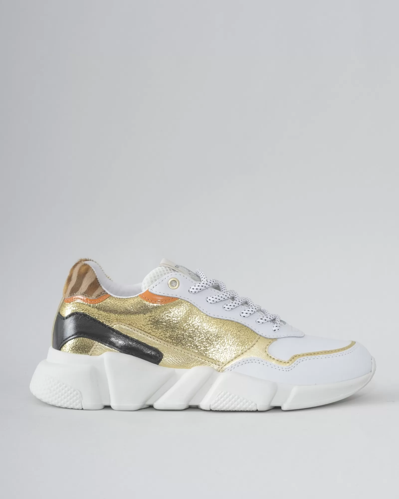 La Piscine Paris Sneakers dorés et s à semelle Serafini Blanc Store
