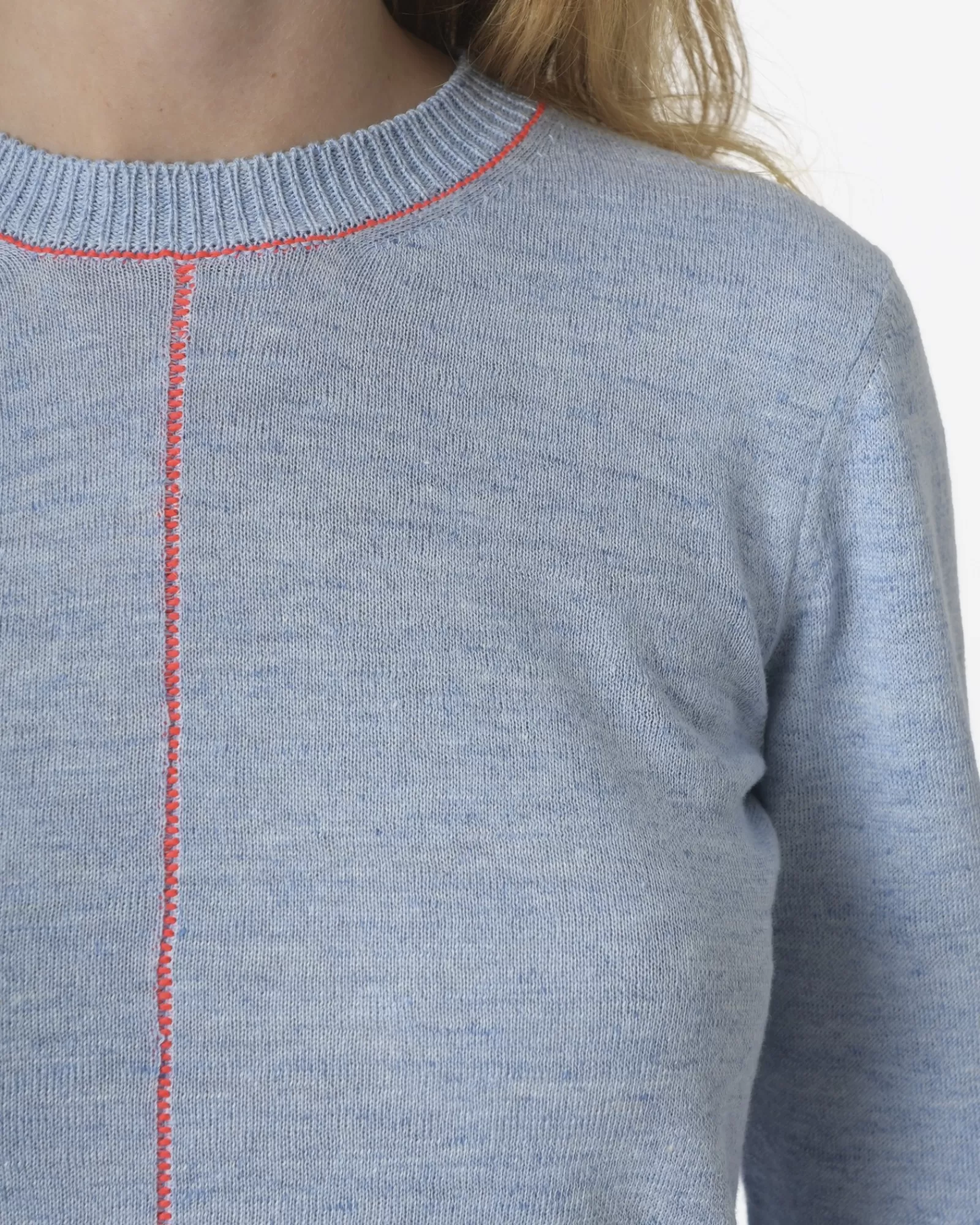 La Piscine Paris Sous pull en coton Manostorti Bleu Flash Sale