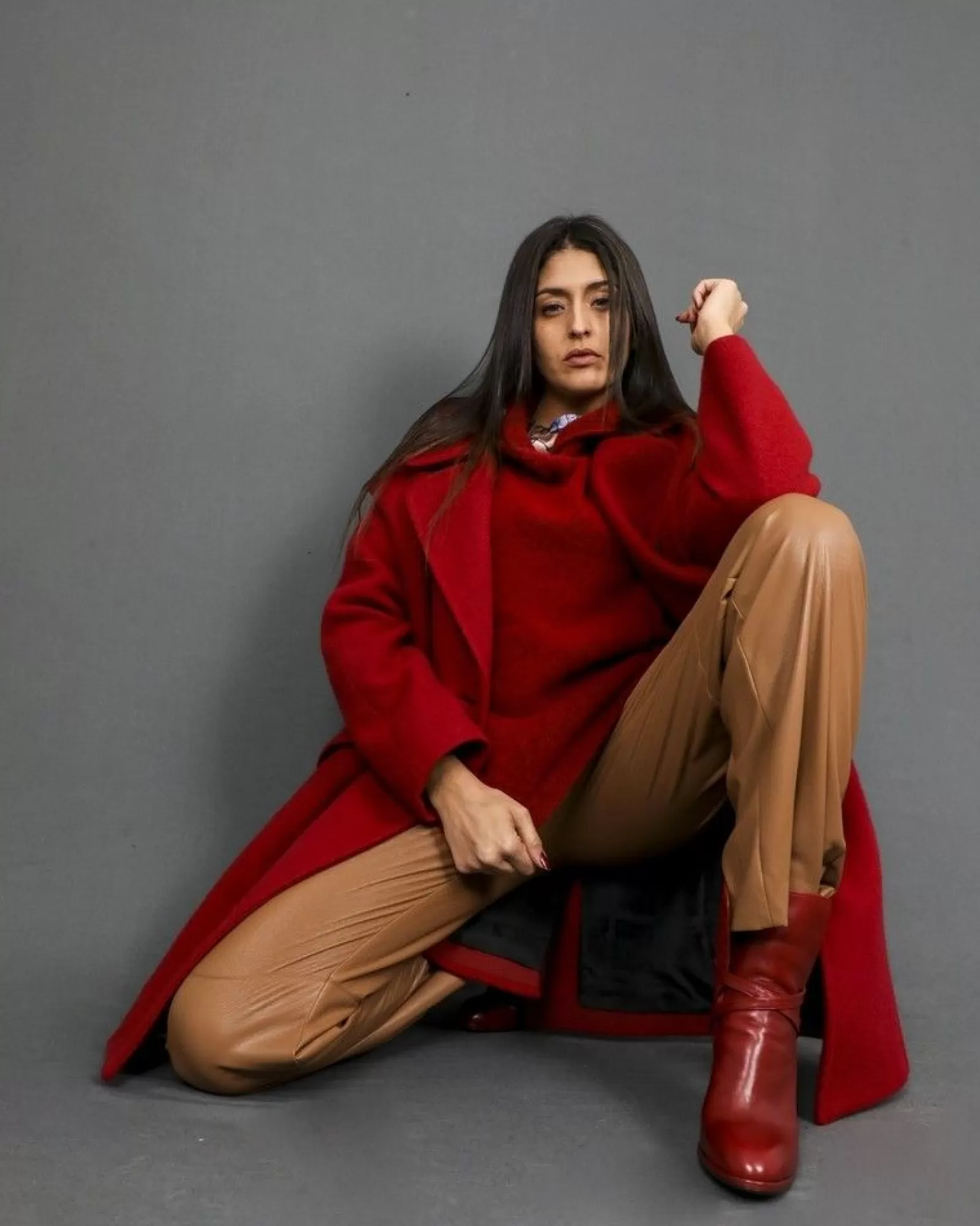 La Piscine Paris Sweat à capuche en maille Vince Rouge Clearance