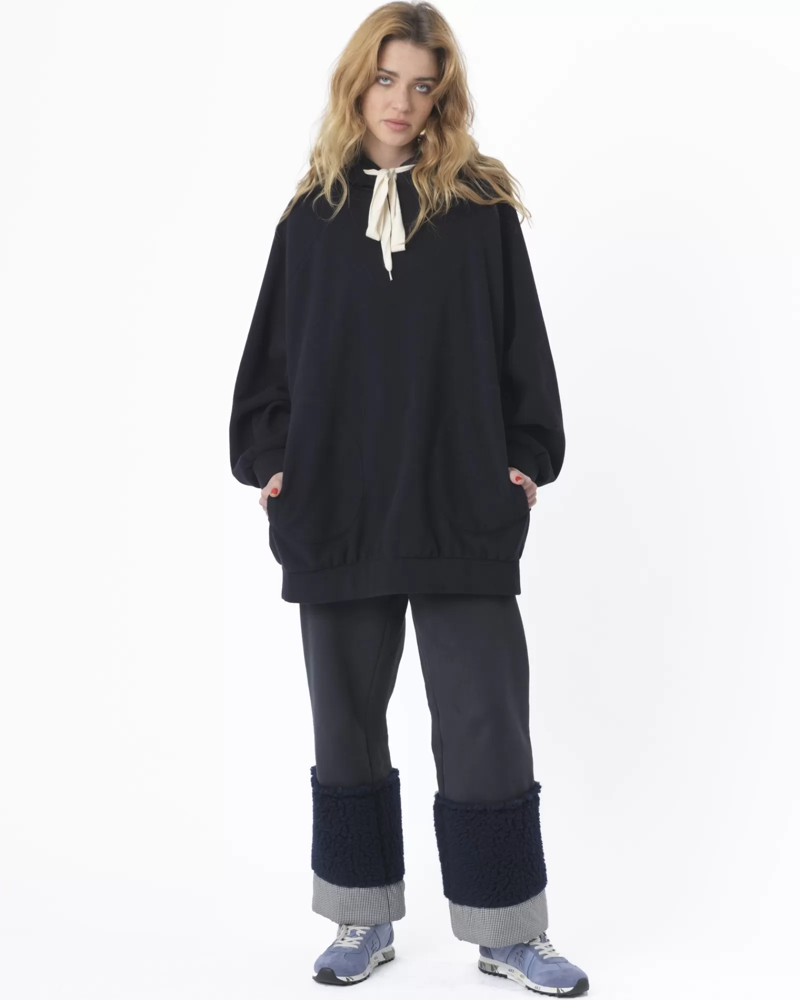 La Piscine Paris Sweat a capuche Avn Bleu Outlet