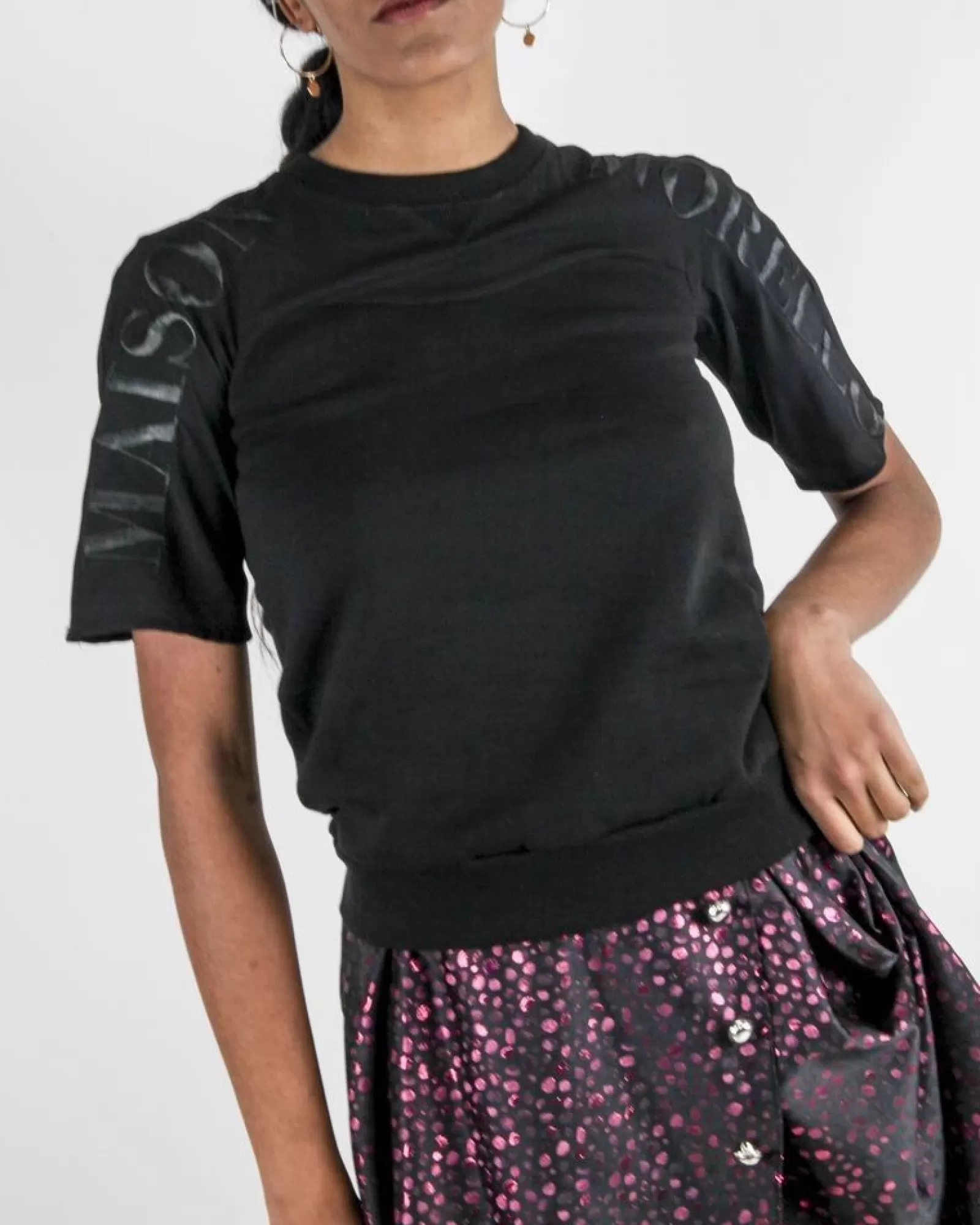 La Piscine Paris Sweat en coton à logo brodé Frankie Morello Noir New