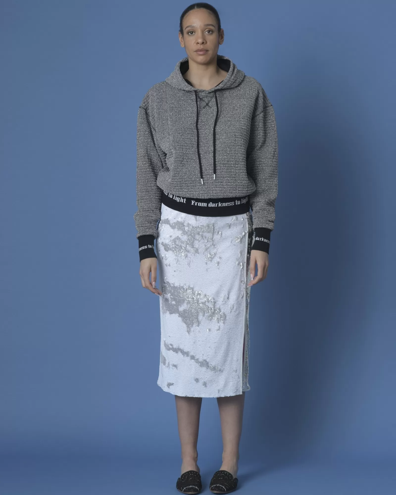La Piscine Paris Sweatshirt en lurex Proêmes Gris Best