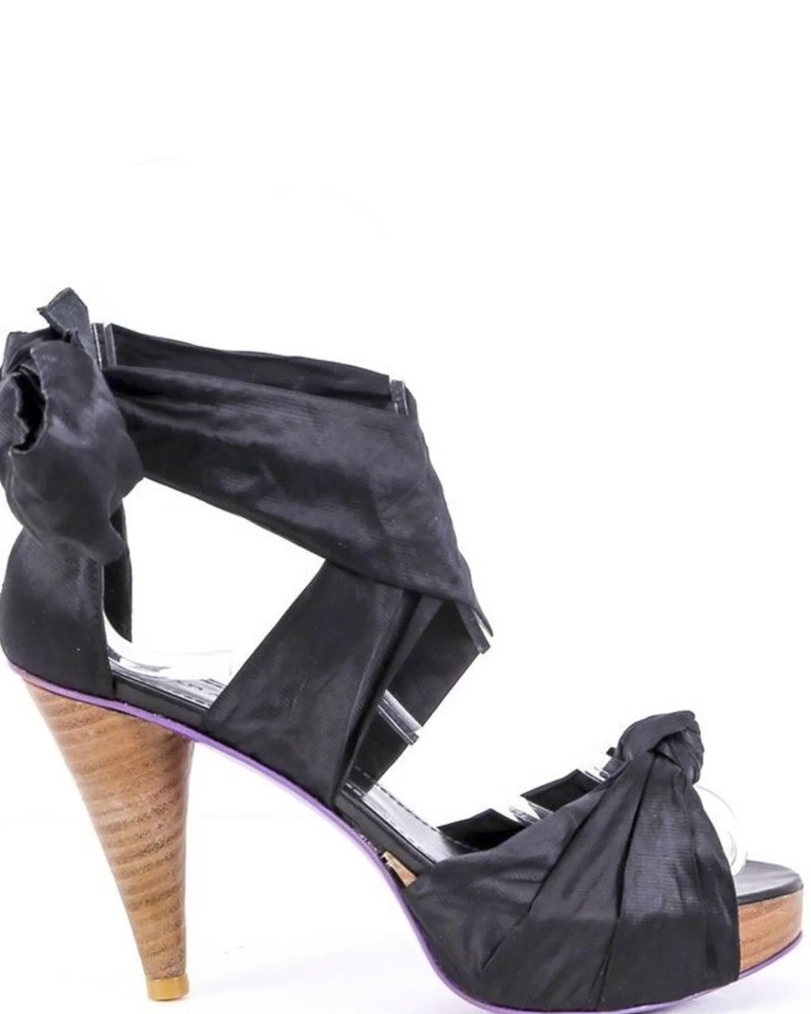 La Piscine Paris Talons à rubans Liviana Conti Noir New