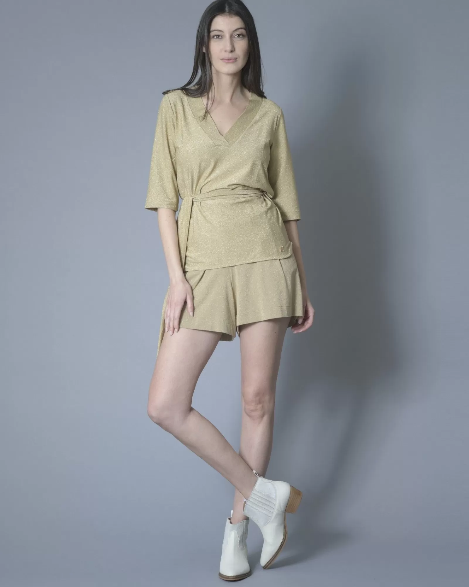 La Piscine Paris Top en lurex stretch SVNTY Doré Flash Sale