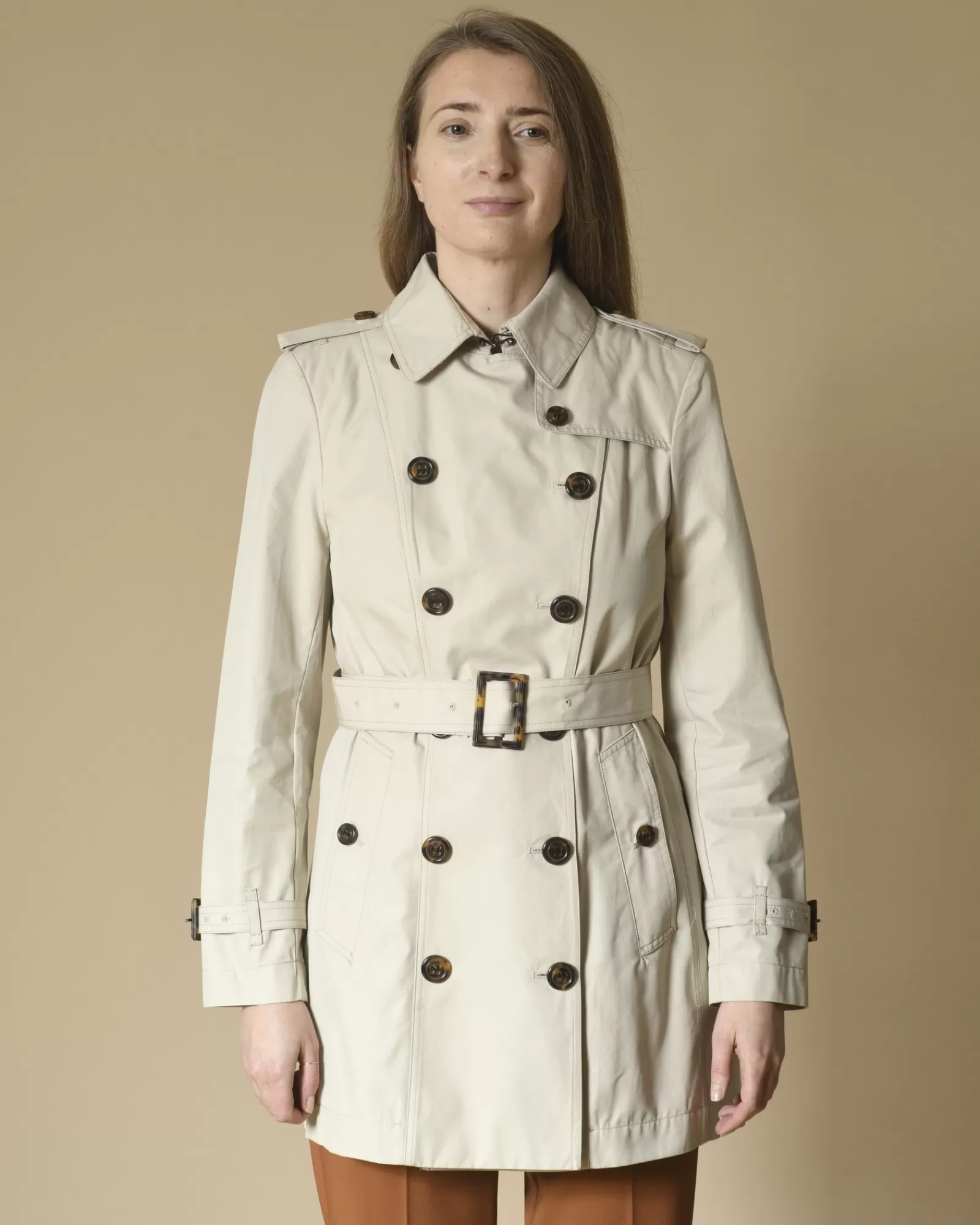 La Piscine Paris Trench à ceinture Palto Beige Hot