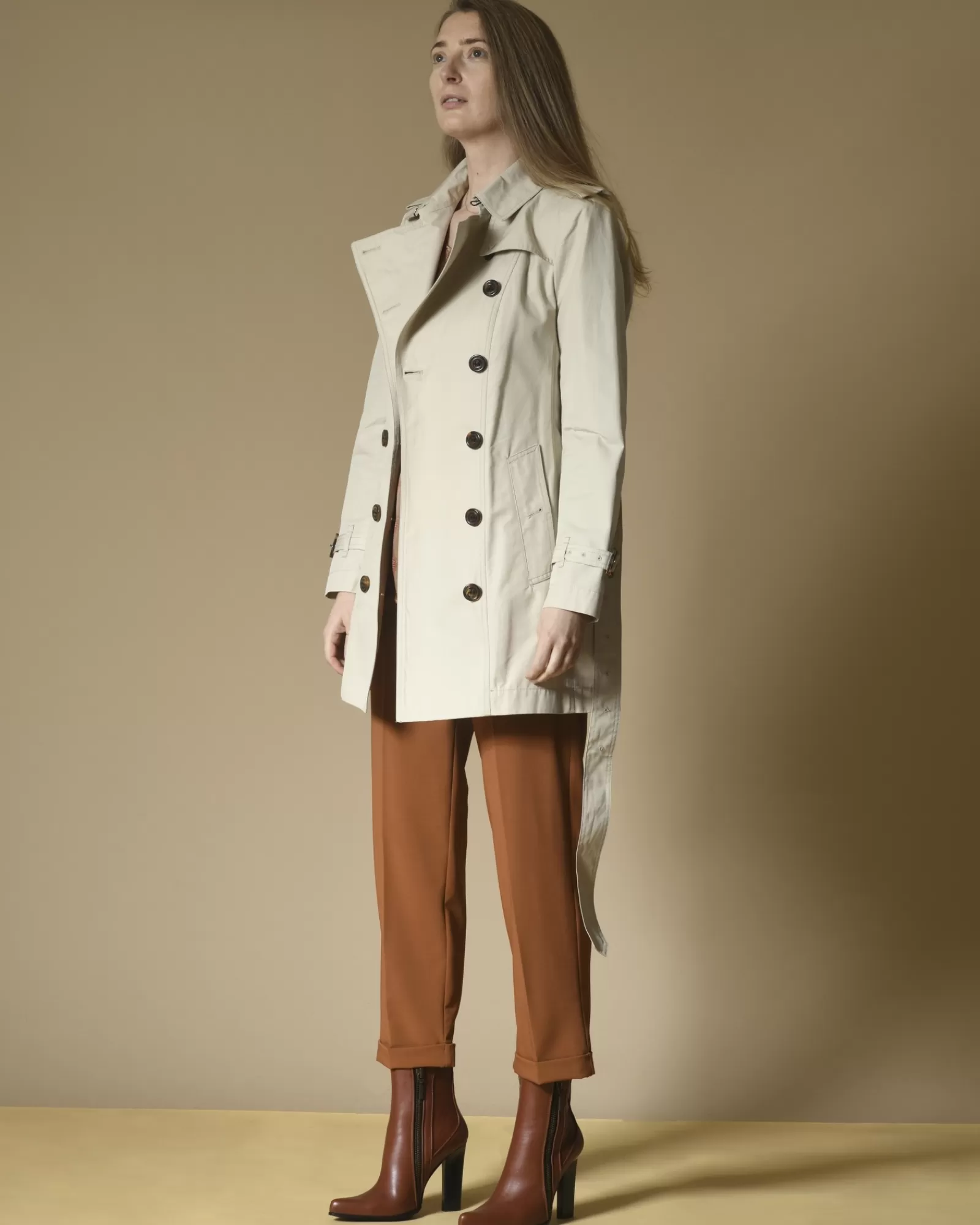 La Piscine Paris Trench à ceinture Palto Beige Hot
