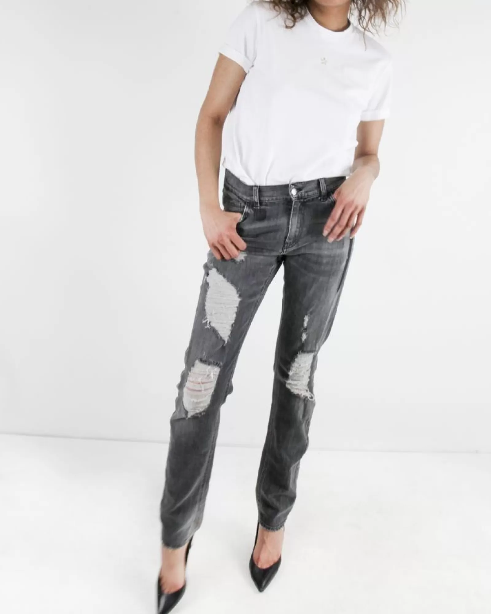 La Piscine Paris T-Shirt à étoile arc-en-ciel Stella McCartney Blanc Shop