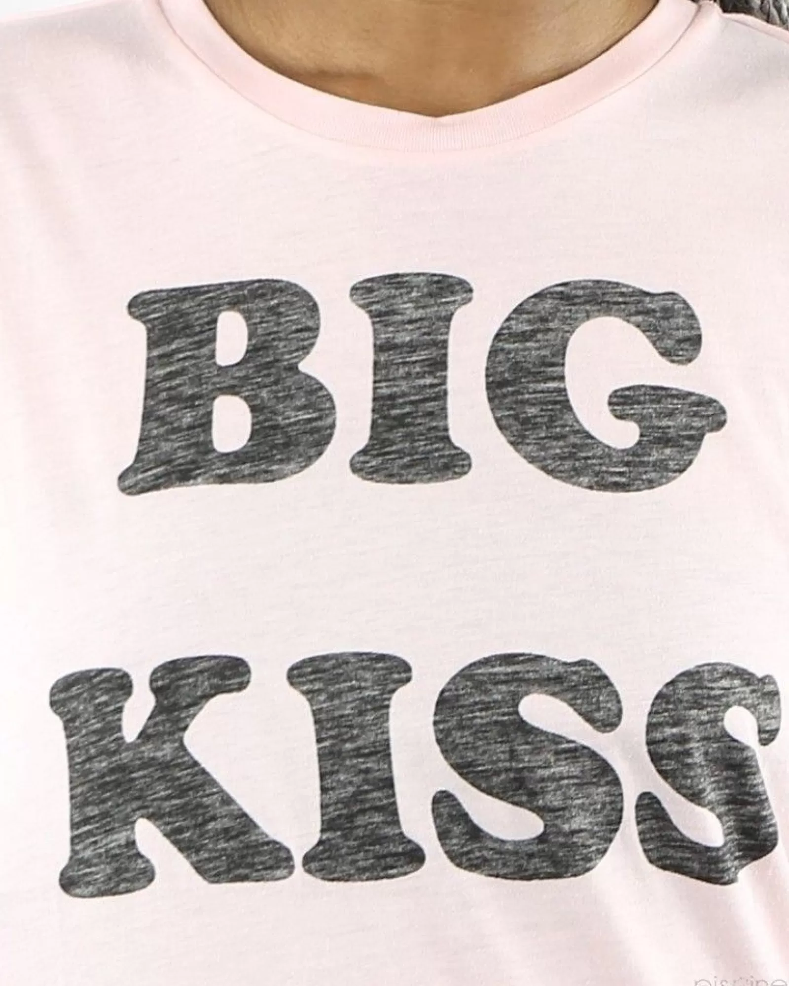 La Piscine Paris T-Shirt "Big Kiss" Zoe Karssen Rose Best