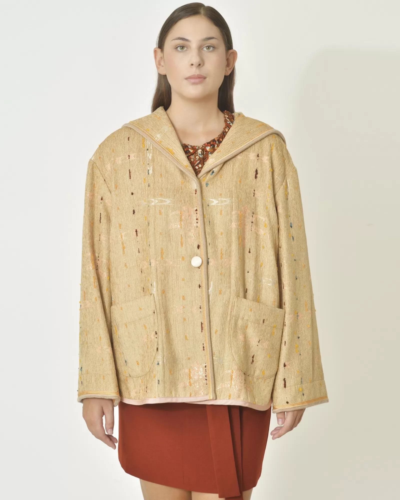 La Piscine Paris Veste à Capuche et Maille Côtelée Forte Forte Beige Best Sale