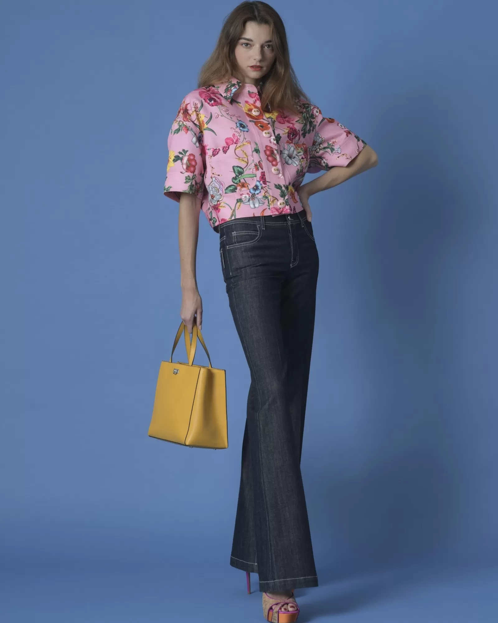 La Piscine Paris Veste à imprimés fleuris Edward Achour Rose Clearance