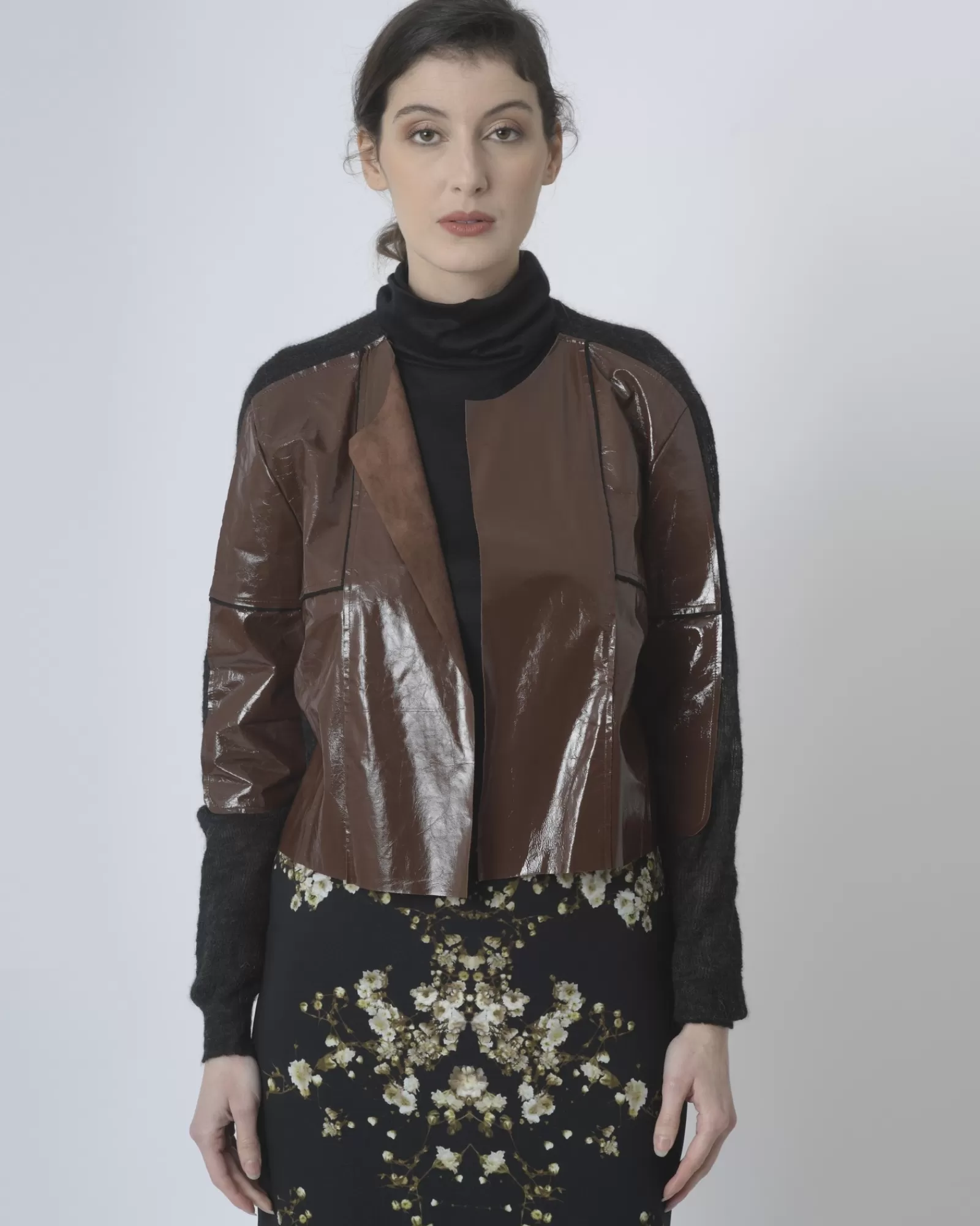 La Piscine Paris Veste bi-matière Aviu Marron Sale