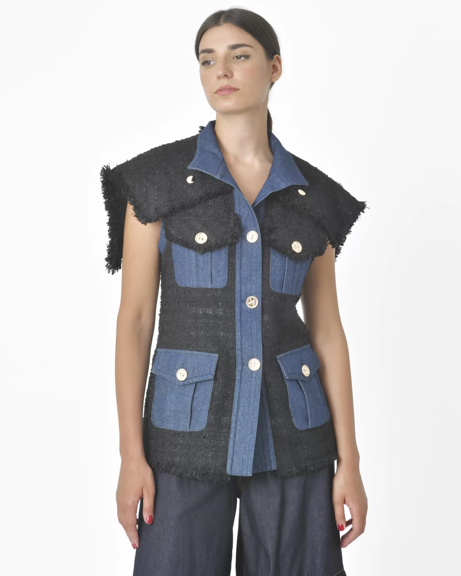 La Piscine Paris Veste bi-matière Edward Achour Noir Outlet