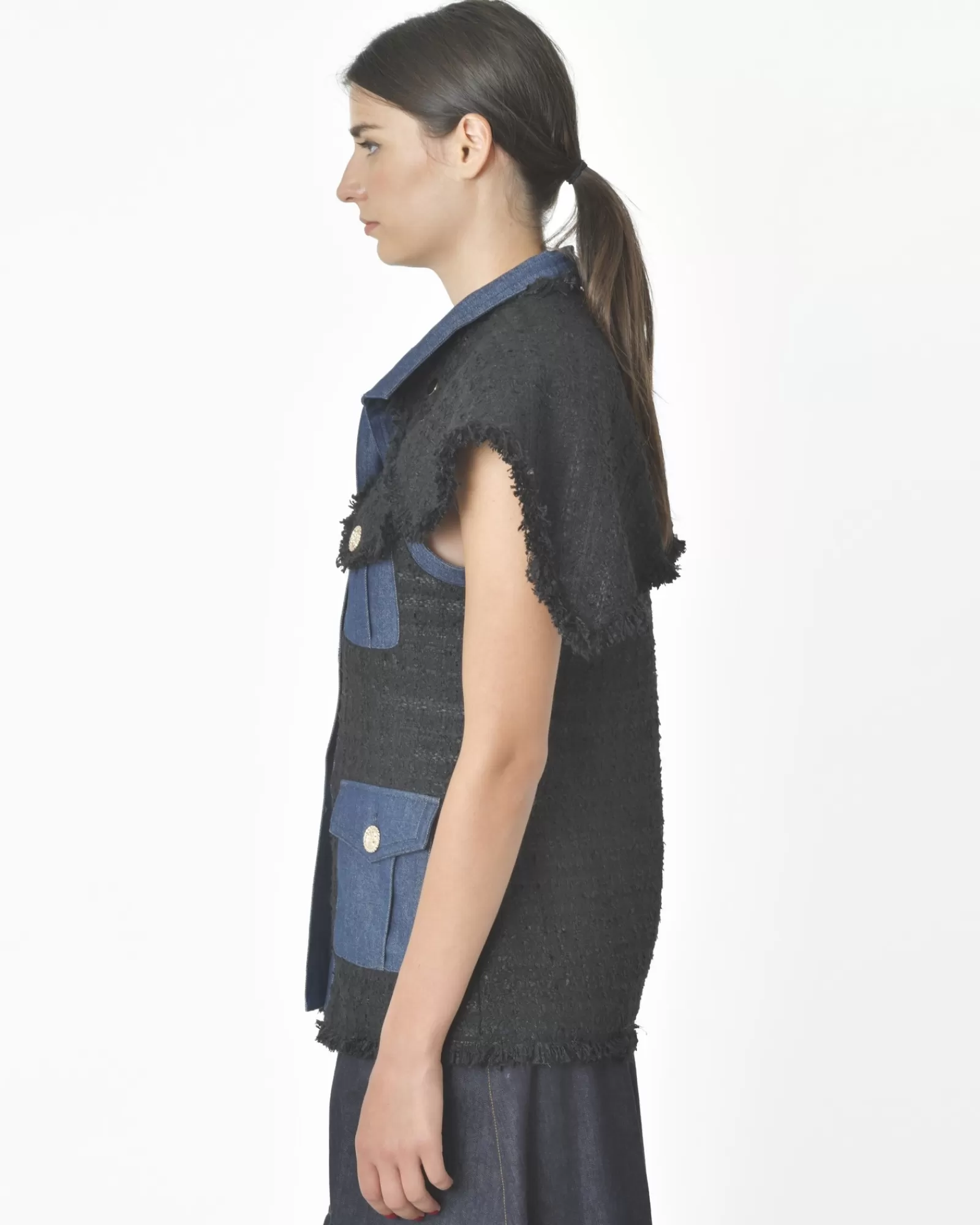 La Piscine Paris Veste bi-matière Edward Achour Noir Outlet