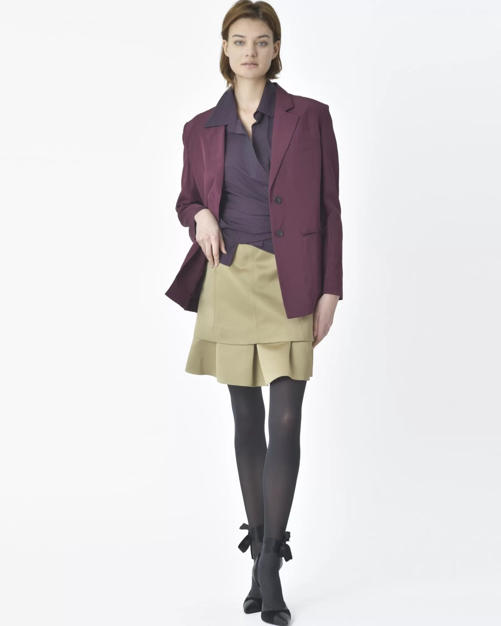 La Piscine Paris Veste blazer prune clair Hache Violet Fashion