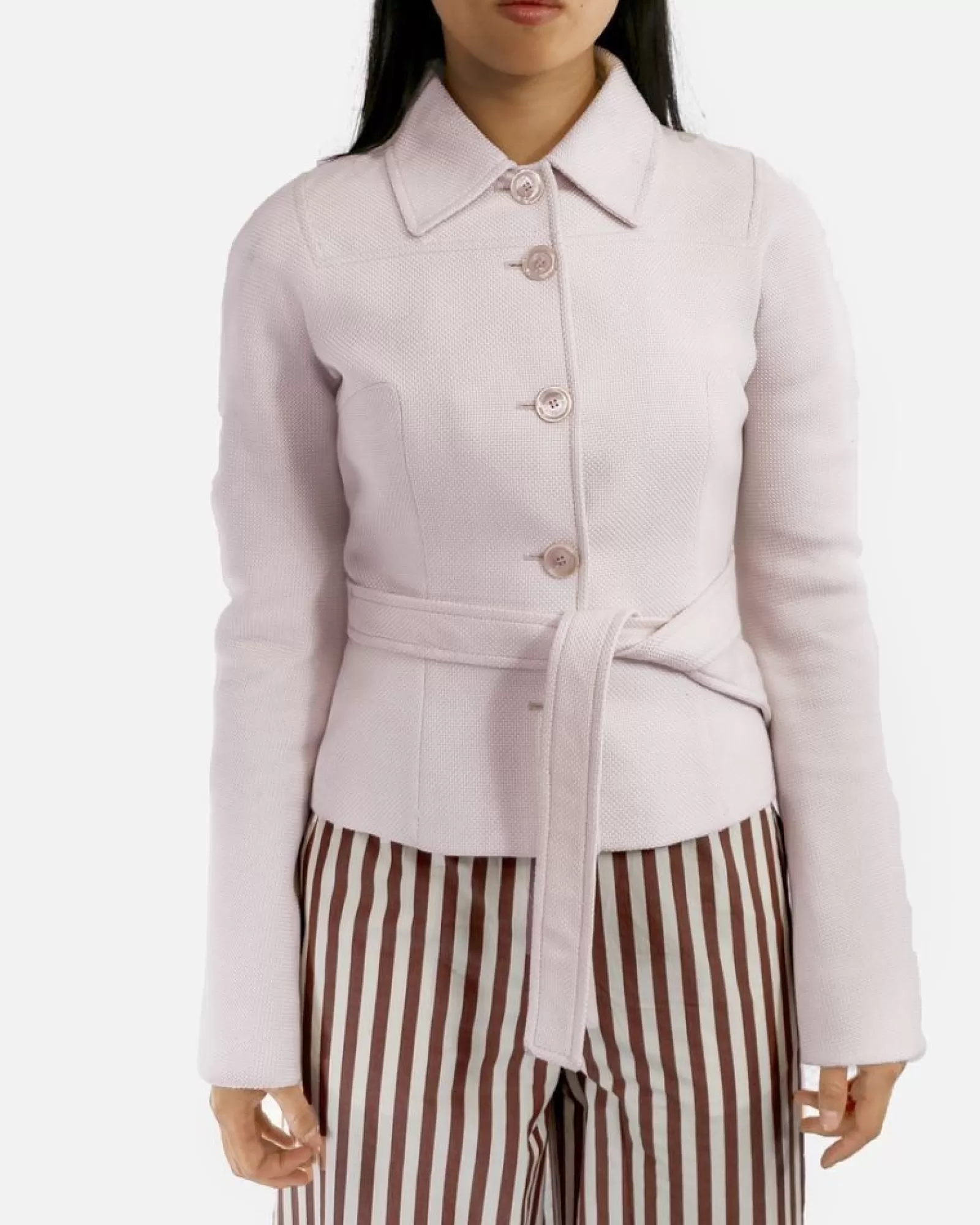 La Piscine Paris Veste ceinturée Valentino Beige Sale