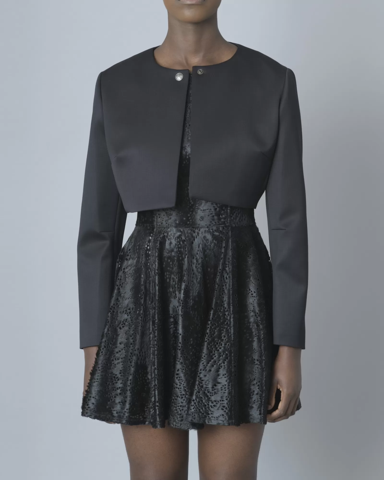 La Piscine Paris Veste courte Fausto Puglisi Noir Flash Sale