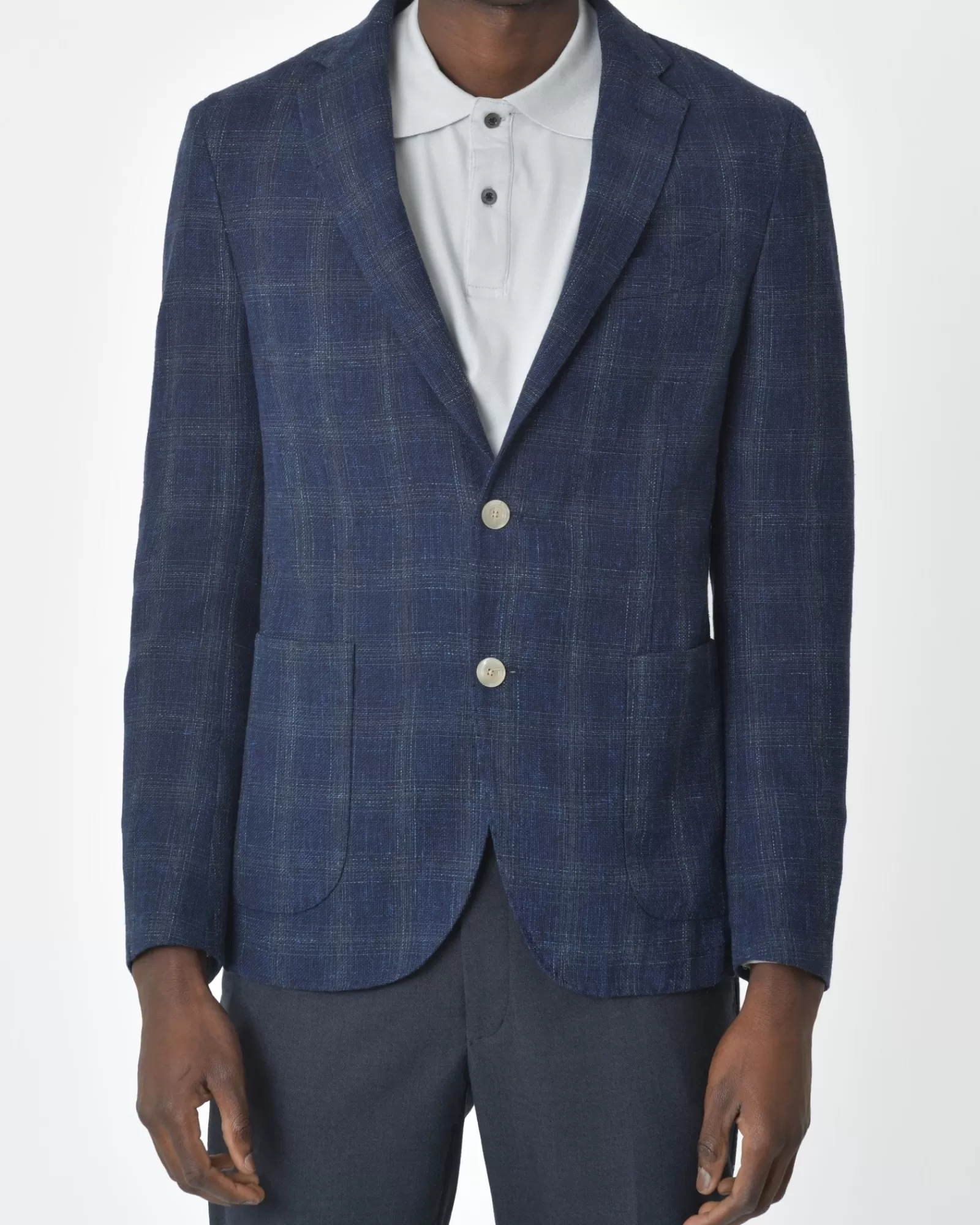 La Piscine Paris Veste de costume carreaux Rodrigo Bleu Best Sale