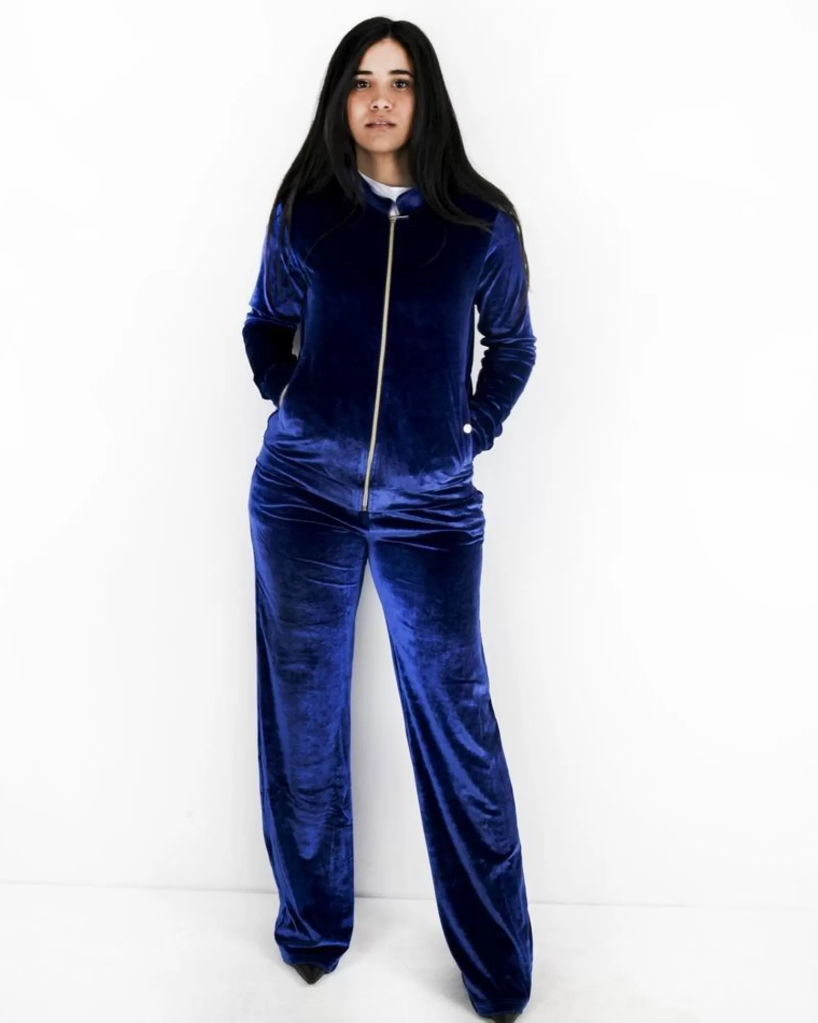 La Piscine Paris Veste de jogging en velours Versace Bleu Flash Sale