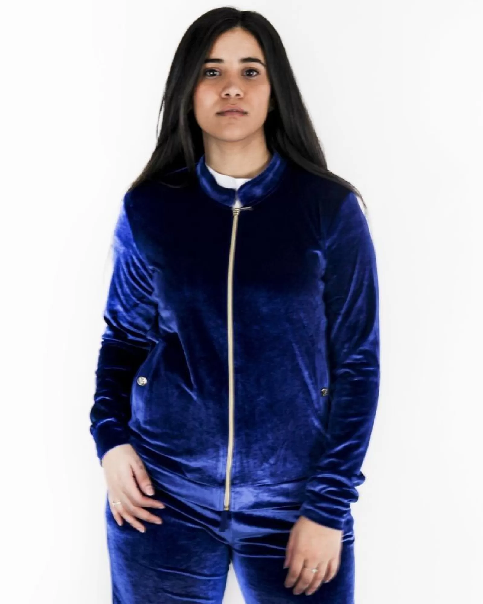 La Piscine Paris Veste de jogging en velours Versace Bleu Flash Sale
