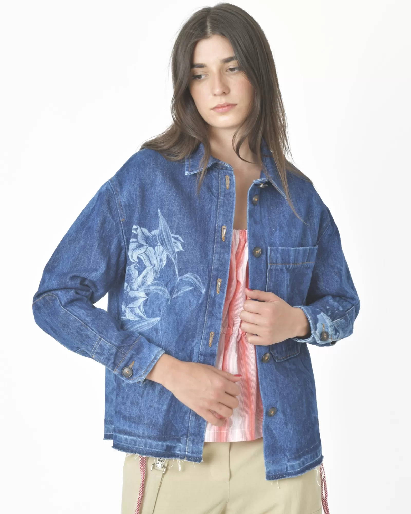 La Piscine Paris Veste en jean T coat Bleu Hot