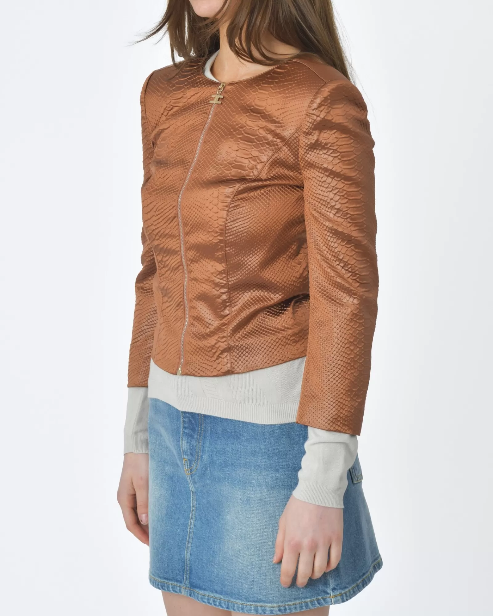 La Piscine Paris Veste Elisabetta Franchi Marron Shop