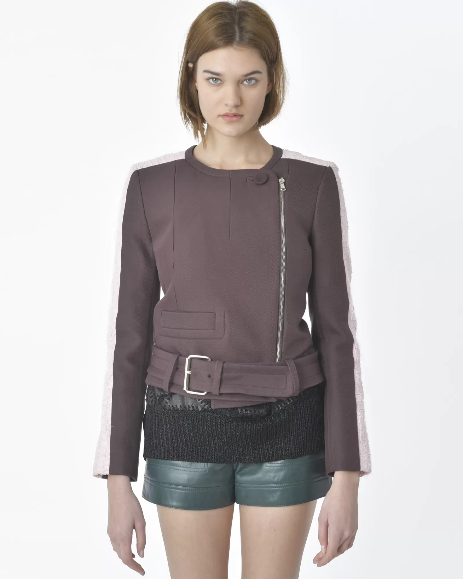 La Piscine Paris Veste et rose Carven Marron Fashion